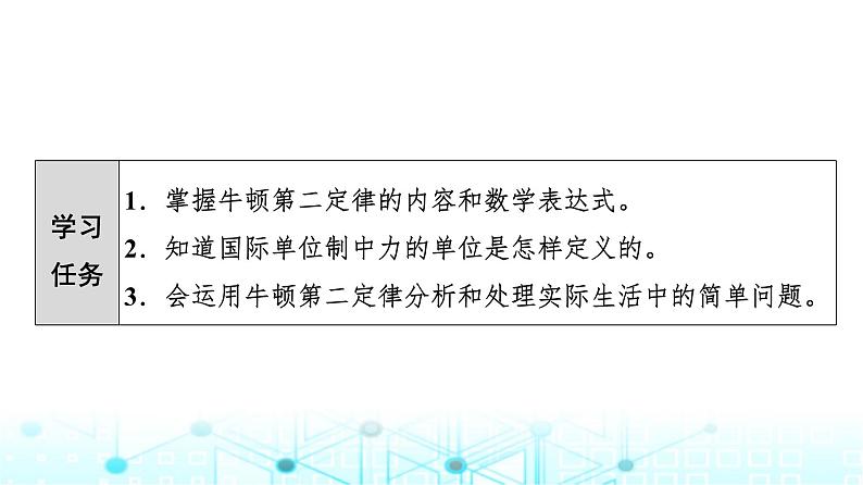 人教版高中物理必修第一册第4章第3节牛顿第二定律课件第2页