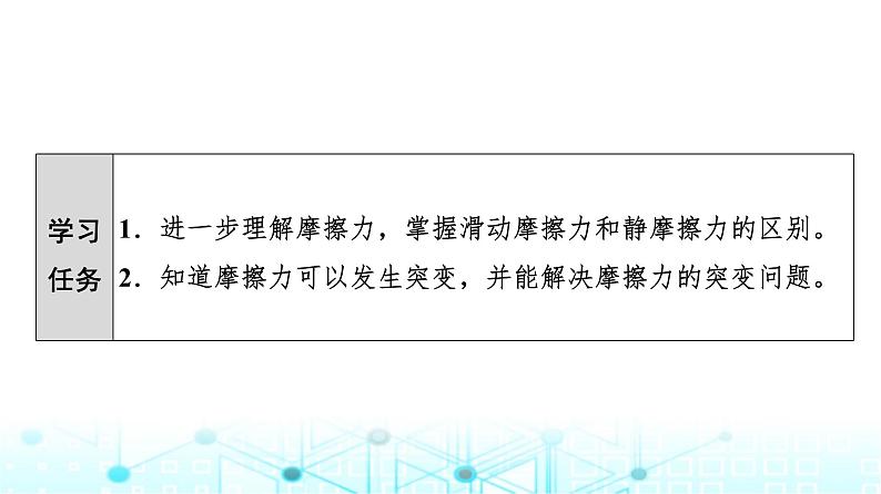 人教版高中物理必修第一册第3章素养提升课3摩擦力的综合分析课件第2页