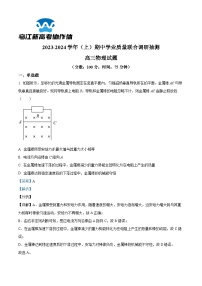 2024重庆市乌江新高考协作体高三上学期期中考试物理含解析