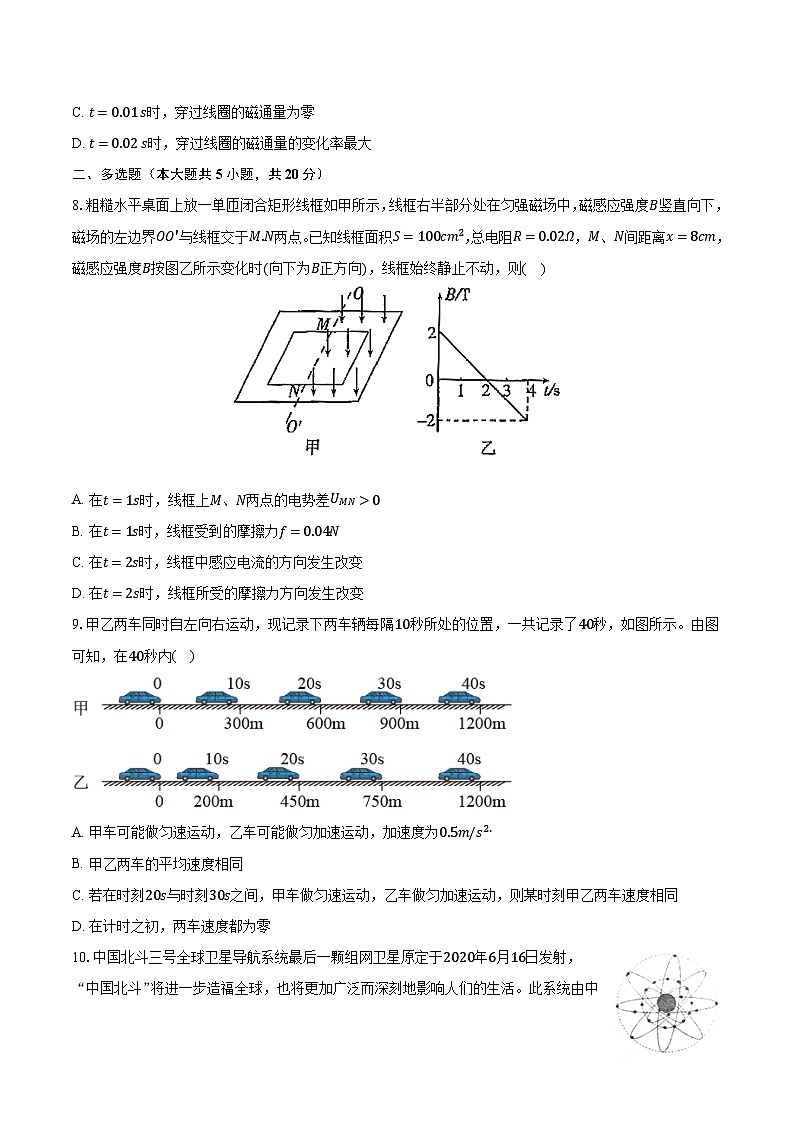 2023-2024学年江西省吉安市吉水中学高三（上）一模物理试卷（含解析）03