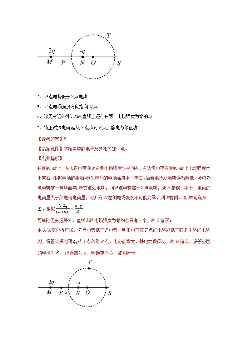 专题40+电势和电势能模型-2024高考物理二轮复习80模型最新模拟题专项训练02