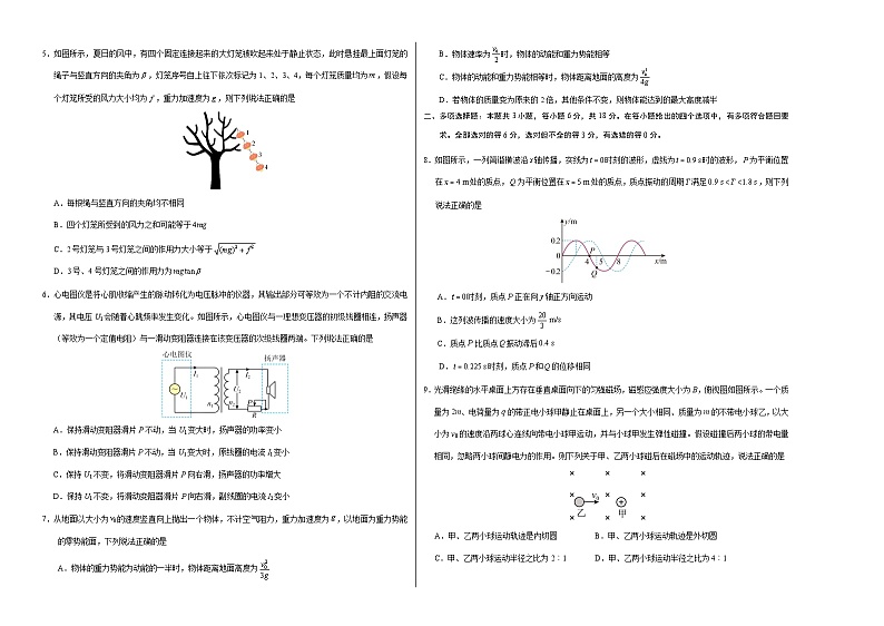 2023-2024学年河北省部分学校高三上学期12月大联考考后强化卷 物理试题（含答案）02