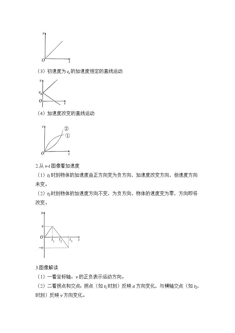 1.4 速度变化快慢的描述——加速度 导学案   高中物理人教版（2019）必修第一册02