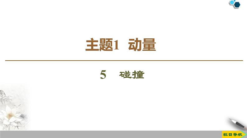 高中物理选修第一册《5 弹性碰撞和非弹性碰撞》PPT课件4-统编人教版01