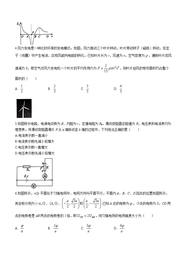 2023-2024学年河北省张家口市张垣联盟高三上学期12月阶段测试 物理试题（含解析）第2页