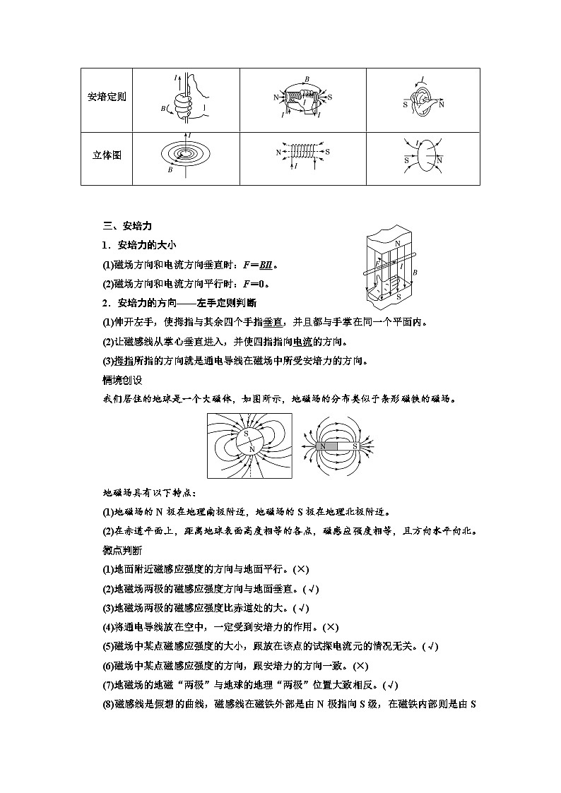 高考物理一轮复习 第九章：磁场学案第2页