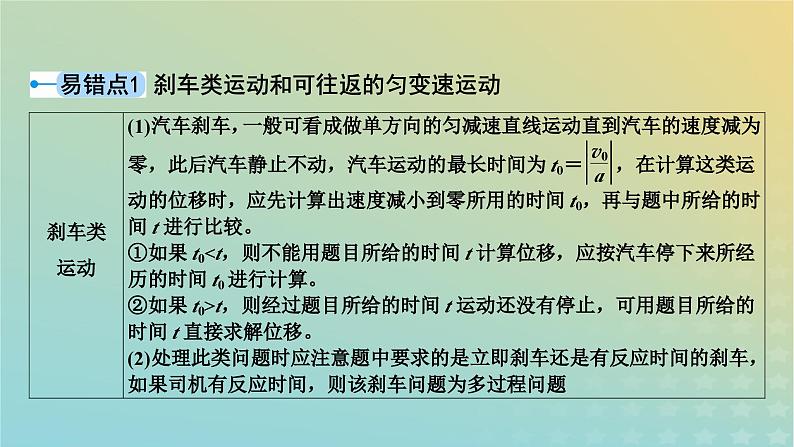 新教材适用2024版高考物理二轮总复习第3部分考前必备知识3考前必纠9个易错易混点课件03