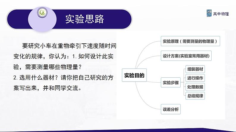 2.1 实验：探究小车速度随时间变化的规律（成） 课件—高中物理人教版（2019）同步教学04