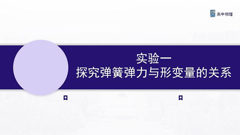 3.7实验1 探究弹簧弹力与形变量的关系 课件—高中物理人教版（2019）同步教学第1页