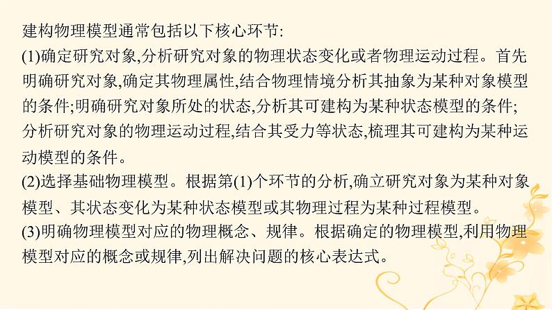 适用于新高考新教材2024版高考物理二轮复习第三编高考关键能力专项专项二模型建构能力课件03