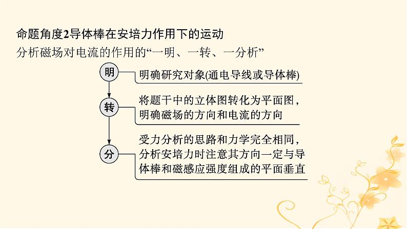 适用于新高考新教材2024版高考物理二轮复习第一编核心专题突破专题3电场与磁场第二讲磁场带电粒子在磁场中的运动课件第7页