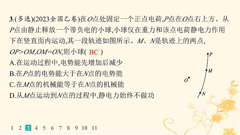 适用于新高考新教材2024版高考物理二轮复习专题分层突破练7电场带电粒子在电场中的运动课件06