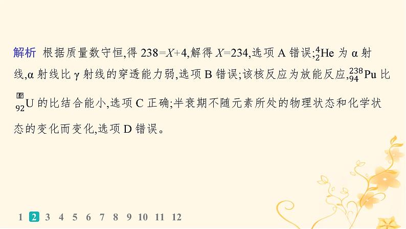 适用于新高考新教材2024版高考物理二轮复习专题分层突破练15近代物理课件第5页