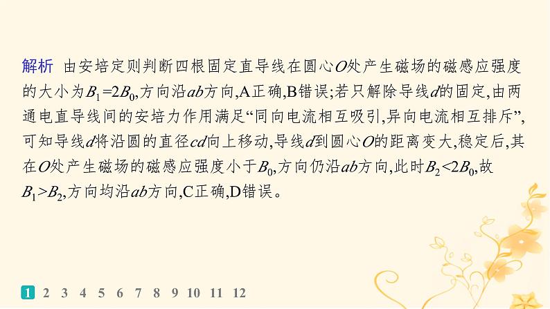 适用于新高考新教材2024版高考物理二轮复习专题分层突破练8磁场带电粒子在磁场中的运动课件第3页