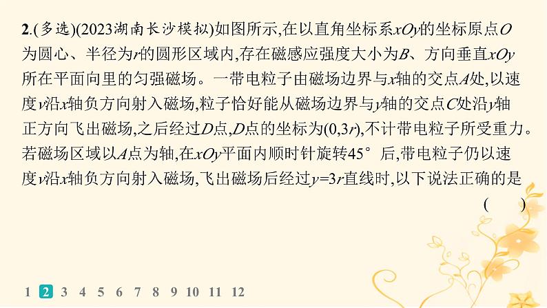 适用于新高考新教材2024版高考物理二轮复习专题分层突破练8磁场带电粒子在磁场中的运动课件第4页