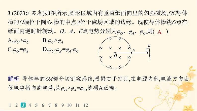 适用于新高考新教材2024版高考物理二轮复习专题分层突破练11电磁感应规律及综合应用课件07