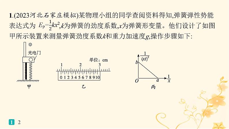 适用于新高考新教材2024版高考物理二轮复习题型专项练实验题专项练四课件第2页