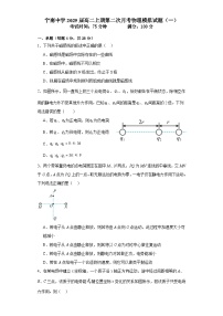 四川省凉山州宁南中学2023-2024学年高二上学期第二次月考物理模拟试题（一）