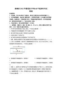 2022年新高中考试湖南物理真题（原卷版）