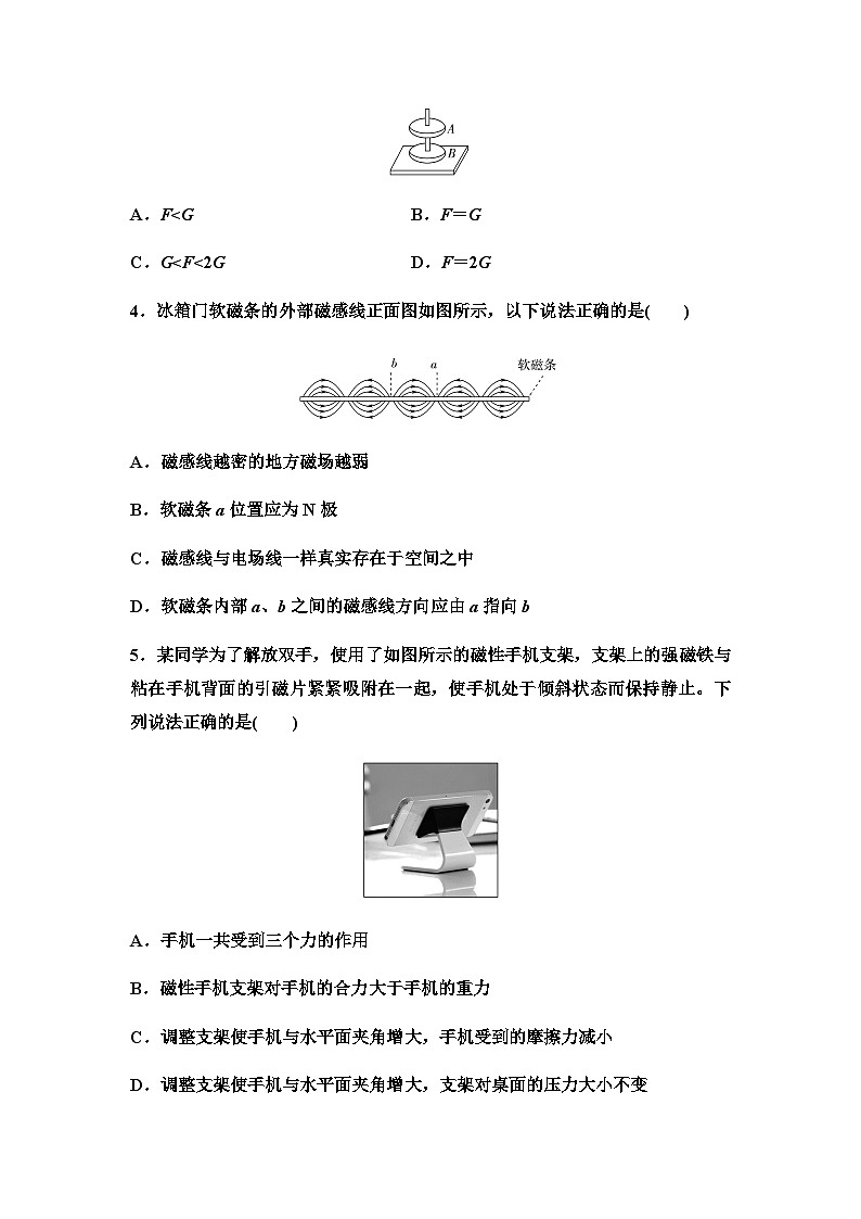粤教版高中物理必修第三册课时分层作业17磁现象与磁场含答案第2页