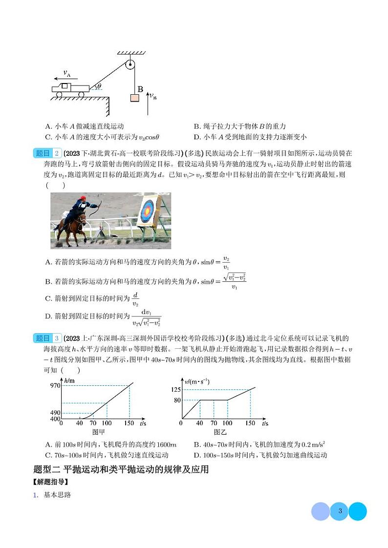 曲线运动常考模型（学生版）第3页
