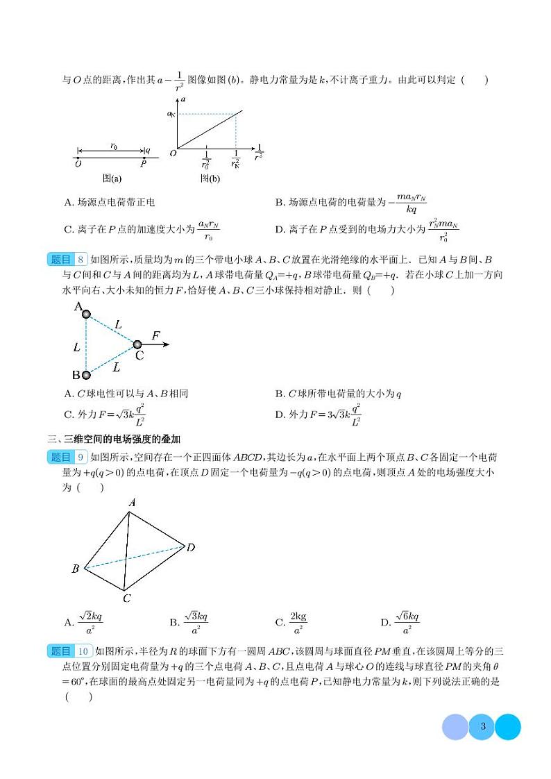 库仑定律和电场强度（学生版）第3页