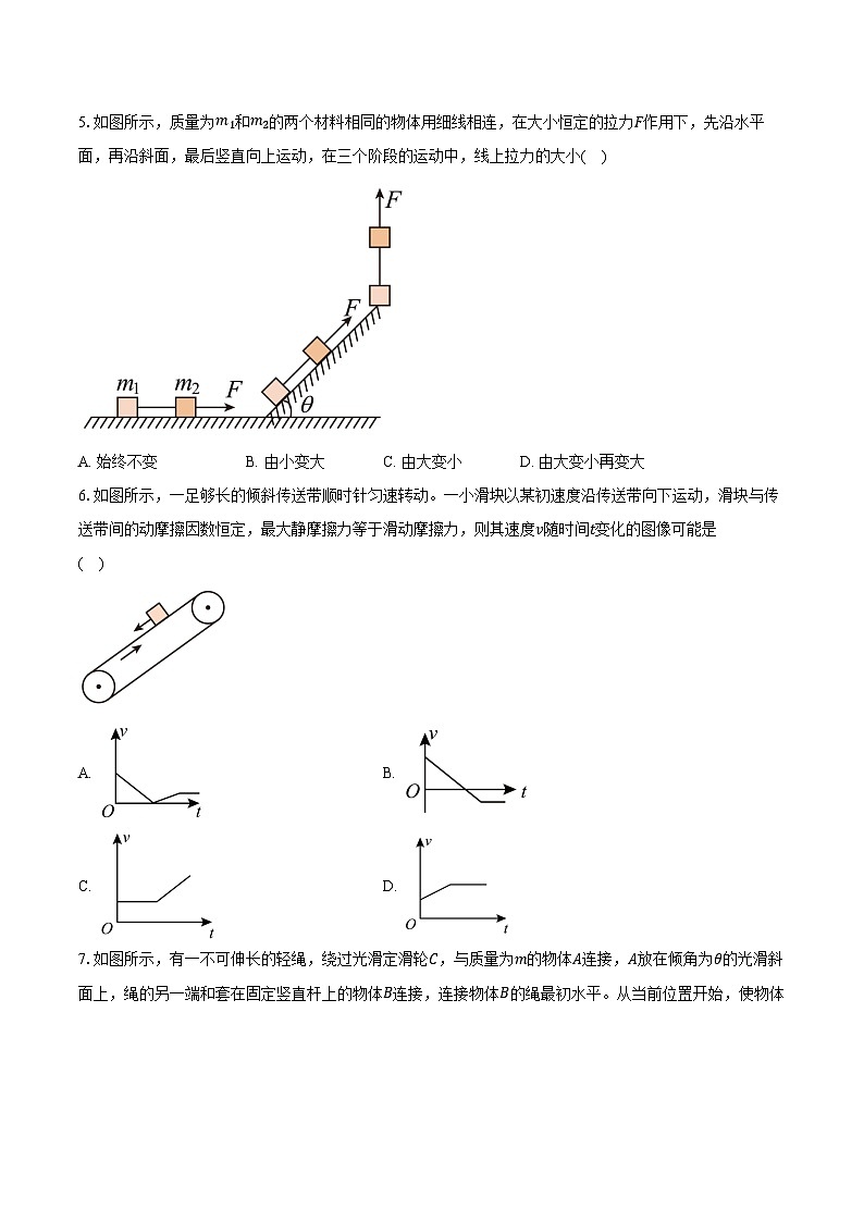 2022~2023学年天津市第一中学高一（上）期末物理试卷（含解析）02