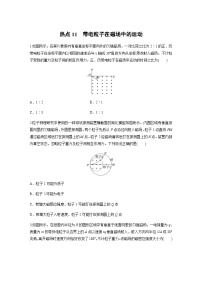 热点11　带电粒子在磁场中的运动（含解析）--2024年高考物理大二轮复习热点情境突破练