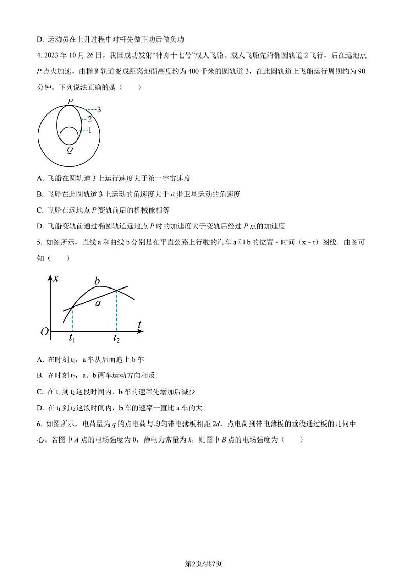 2024届江苏省百校大联考高三上学期模拟预测物理试题（原卷版+解析版）第2页