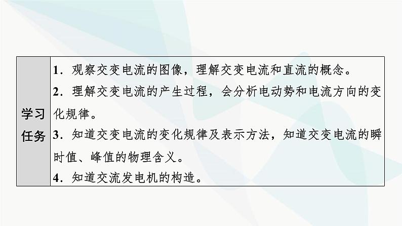 粤教版高中物理选择性必修第二册第3章第1节认识交变电流课件02