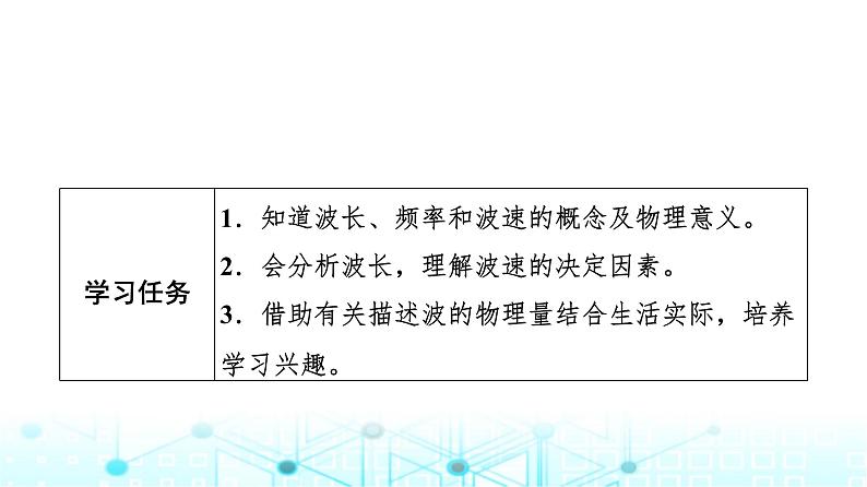 教科版高中物理选择性必修第一册第3章2波速与波长、频率的关系课件02