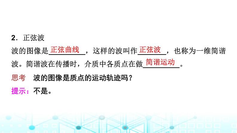 教科版高中物理选择性必修第一册第3章3波的图像课件第5页