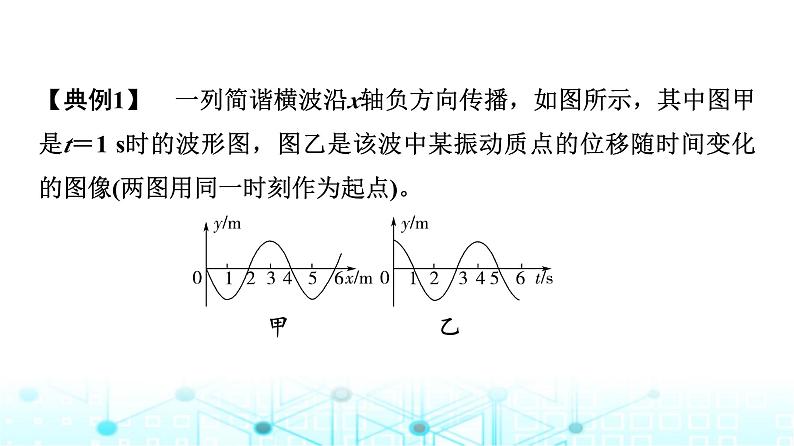 教科版高中物理选择性必修第一册第3章素养培优课(2)波的图像与振动图像、波的多解问题课件第7页
