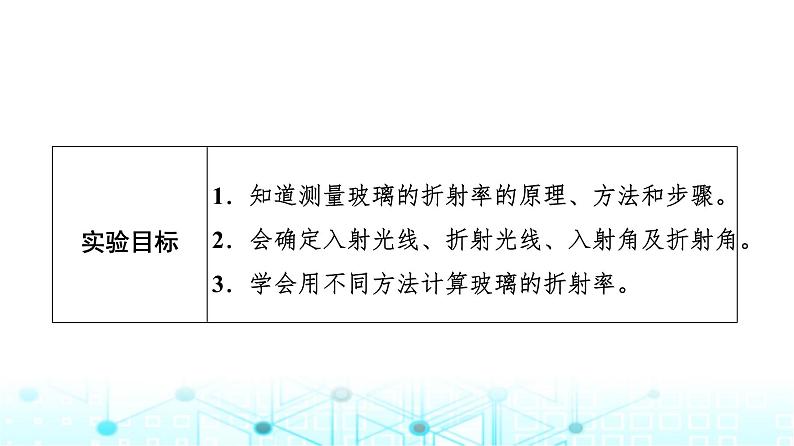 教科版高中物理选择性必修第一册第4章2实验测定玻璃的折射率课件第2页