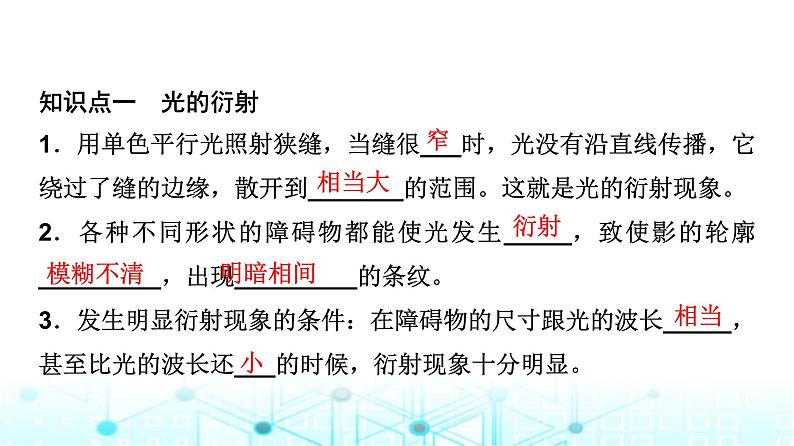 教科版高中物理选择性必修第一册第4章6光的衍射与偏振7激光课件04