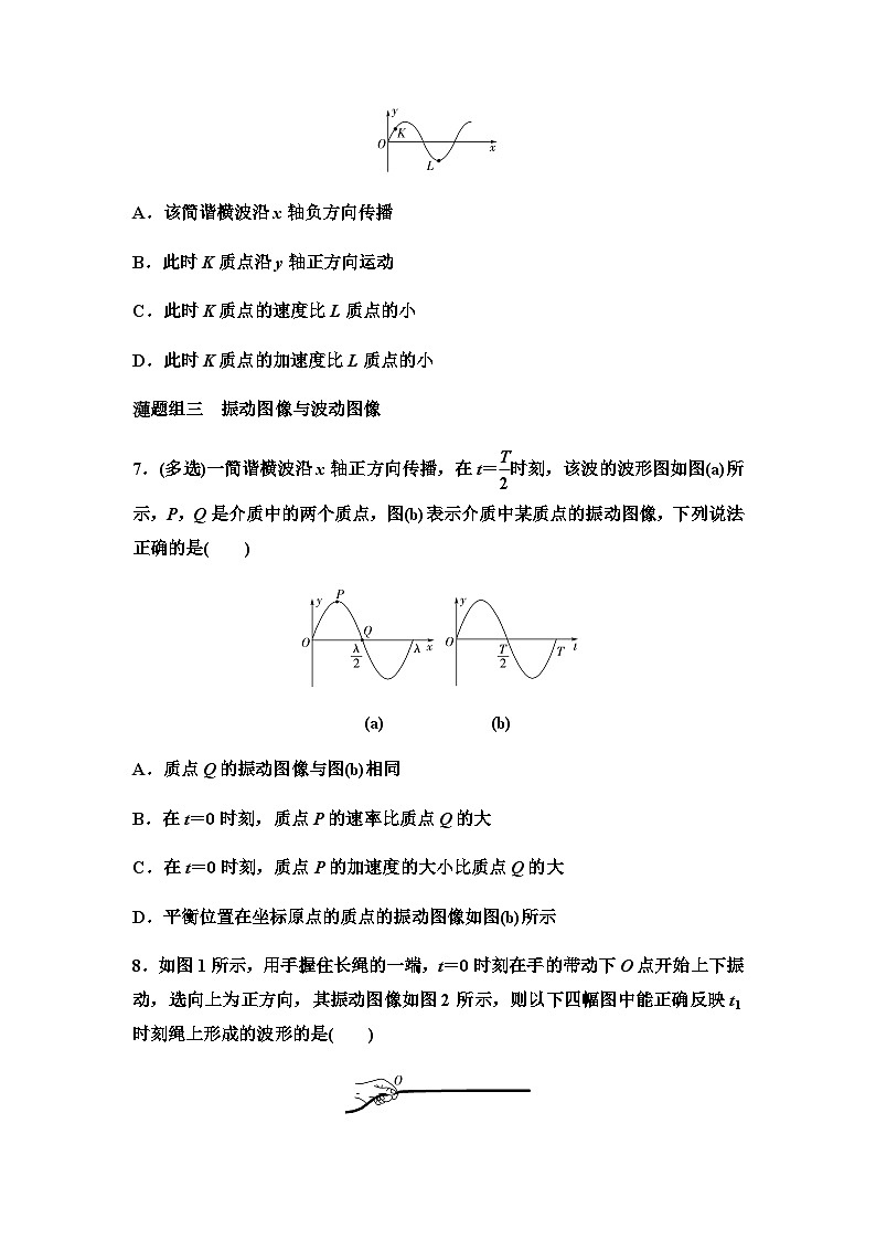 教科版高中物理选择性必修第一册课时分层作业12波的图像含答案03