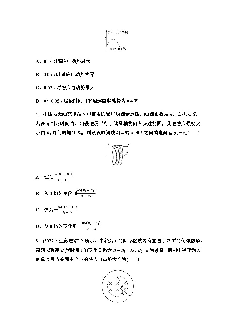 教科版高中物理选择性必修第二册课时分层作业6法拉第电磁感应定律含答案02
