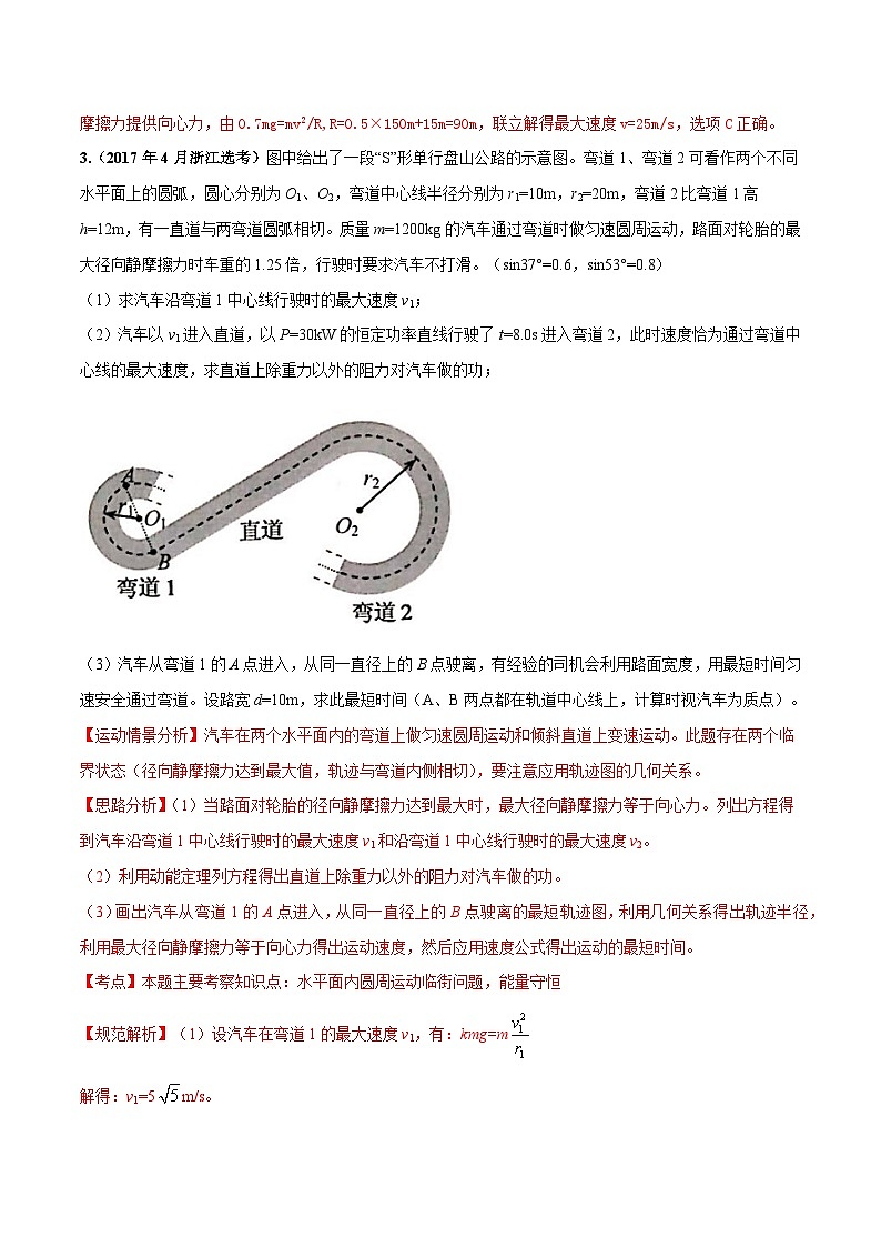 5.8圆周运动中临界极值问题（解析版）--2024高考一轮复习100考点100讲—高中物理第3页
