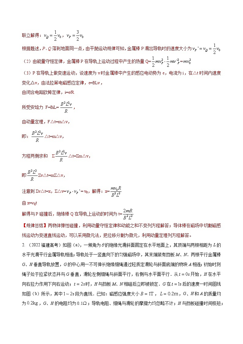 13.9电磁感应+动量（解析版）--2024高考一轮复习100考点100讲—高中物理第2页