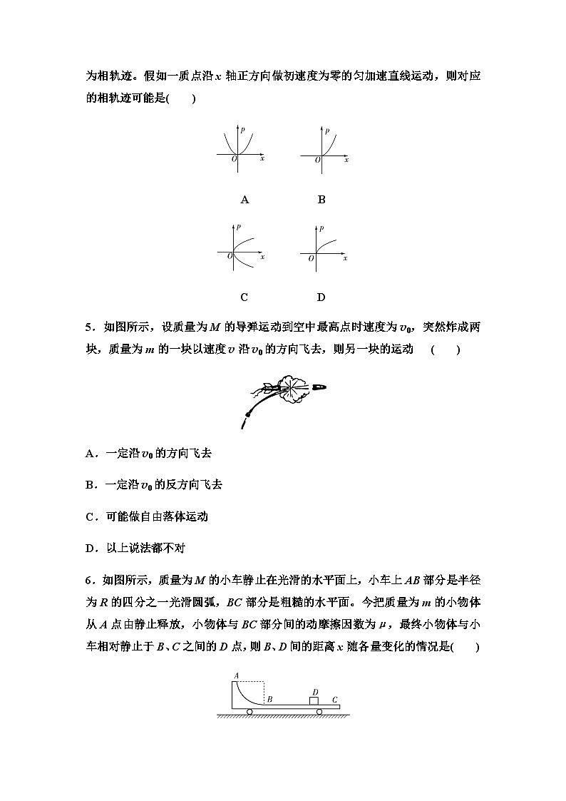 教科版高中物理选择性必修第一册章末综合测评(1)动量与动量守恒定律含答案第2页