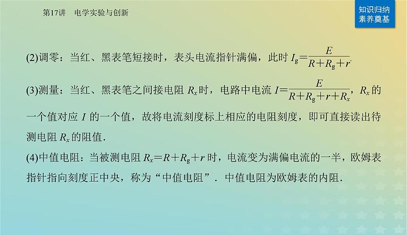 2024届高考物理二轮专题复习与测试第一部分专题六实验技能与创新第17讲电学实验与创新课件第5页