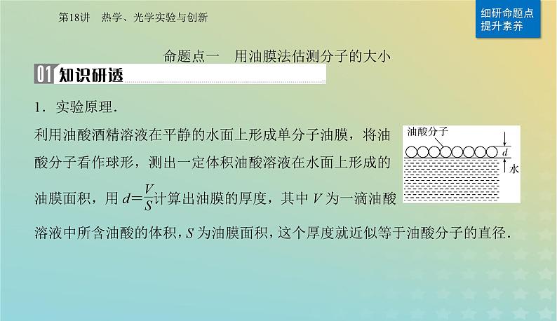 2024届高考物理二轮专题复习与测试第一部分专题六实验技能与创新第18讲热学光学实验与创新课件第4页