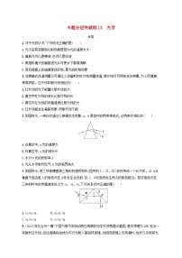 适用于新高考新教材广西专版2024届高考物理二轮总复习专题分层突破练13光学