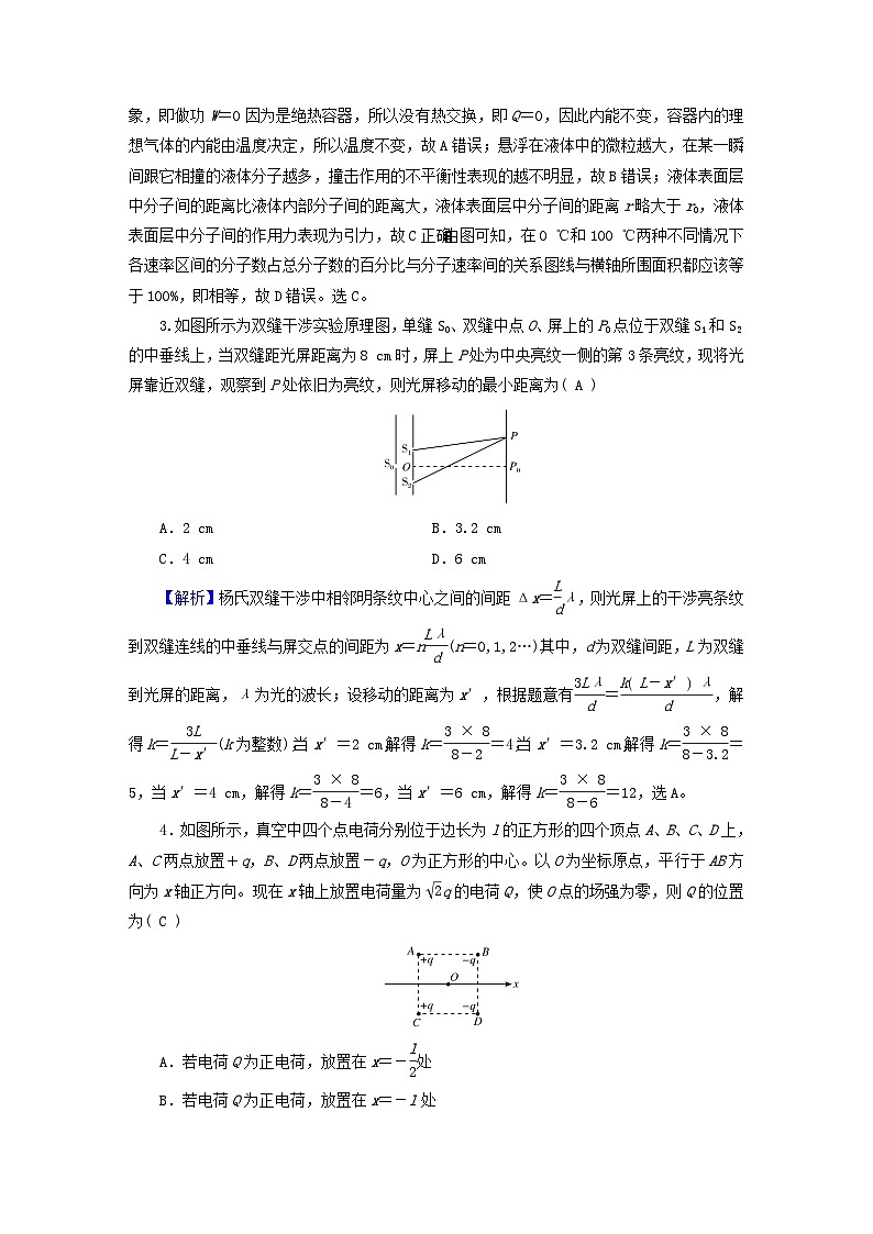 新教材适用2024版高考物理二轮总复习第4部分题型专练选择题保分练四第2页