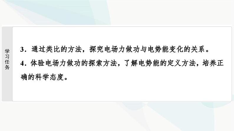 教科版高中物理必修第三册第1章4电场力的功电势能课件03