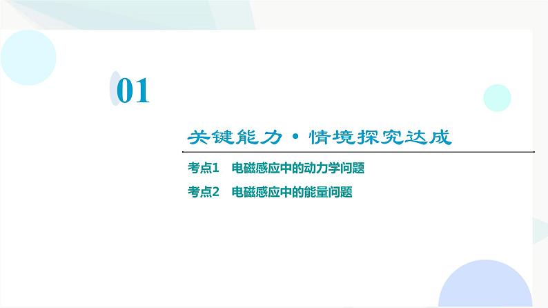 教科版高中物理选择性必修第二册第2章素养培优课5电磁感应中的动力学及能量问题课件03