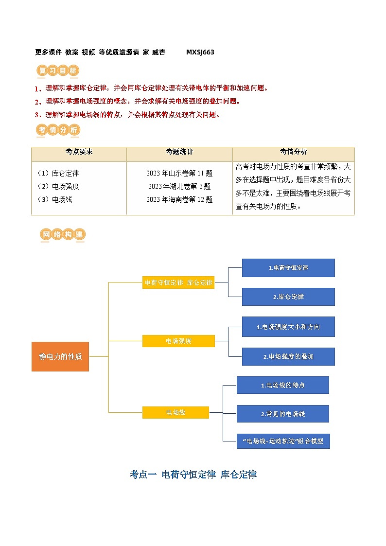 第37讲 静电力的性质（讲义）（解析版）—高中物理第2页