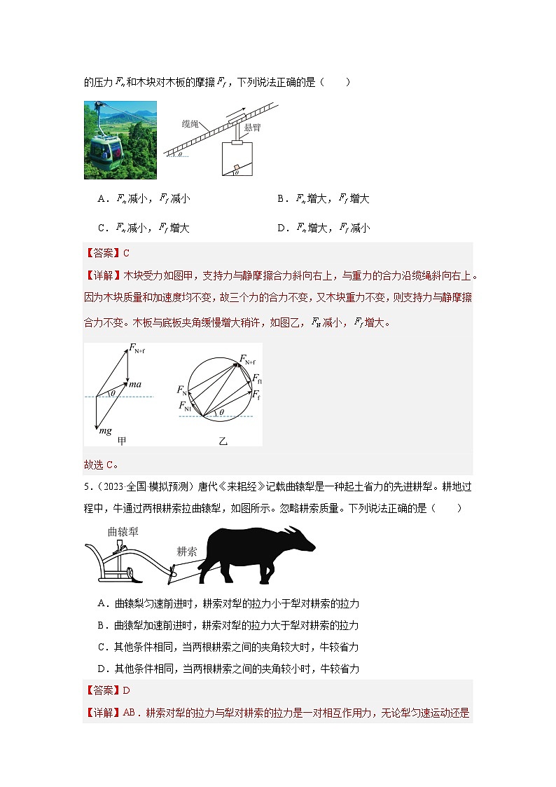 第二章 相互作用（单元测试）（解析版）—高中物理第3页