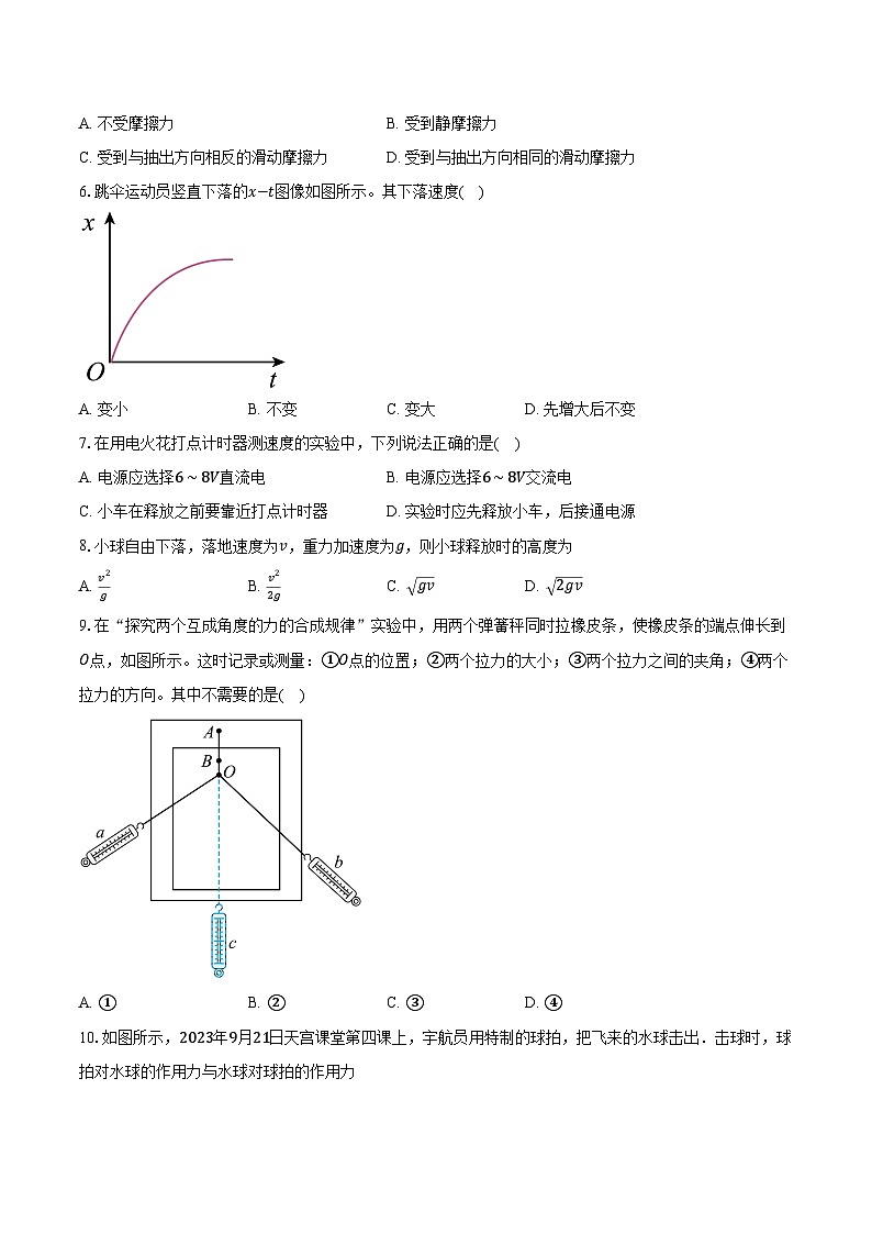 2023-2024学年江苏省盐城市高二（上）学业水平合格性考试模拟预测物理试卷（含解析）第2页