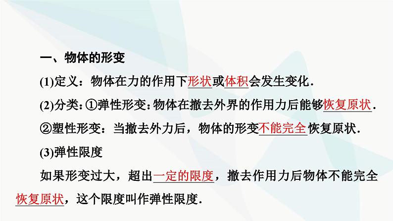 教科版高中物理必修第一册第3章2弹力课件第4页